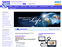 Tablet Screenshot of nationalartcraft.com